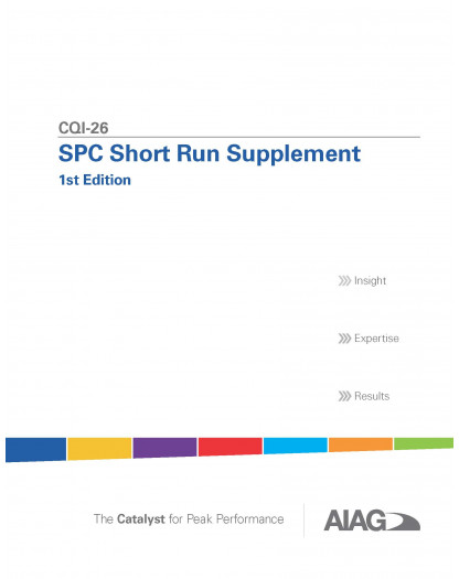 CQI-26 SPC Short Run Supplement - 1° Edition - English - 978-1-65-034333-4