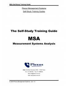 The Self-Study Training Guide “MSA – Measurement Systems Analysis”